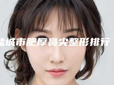 盐城市肥厚鼻尖整形排行榜六强权威盘点(盐城市肥厚鼻尖整形整形医院)