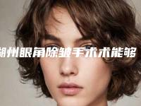 湖州眼角除皱手术术能够维持几年