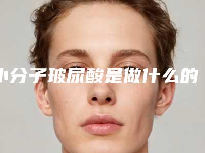 小分子玻尿酸是做什么的,小分子玻尿酸有哪些牌子