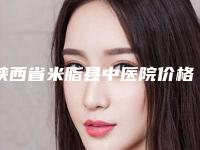 陕西省米脂县中医院价格(价目)新版2025分享附疤痕凹修复案例